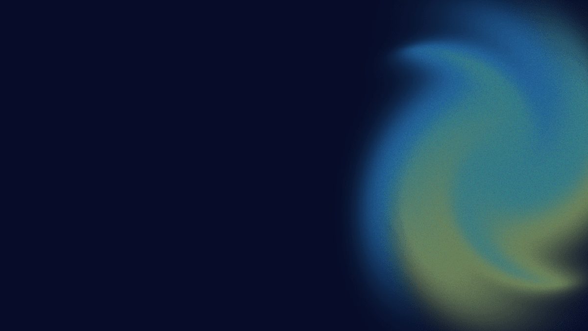 Dégradé bleu nuit virant au vert, évoquant la transition énergétique